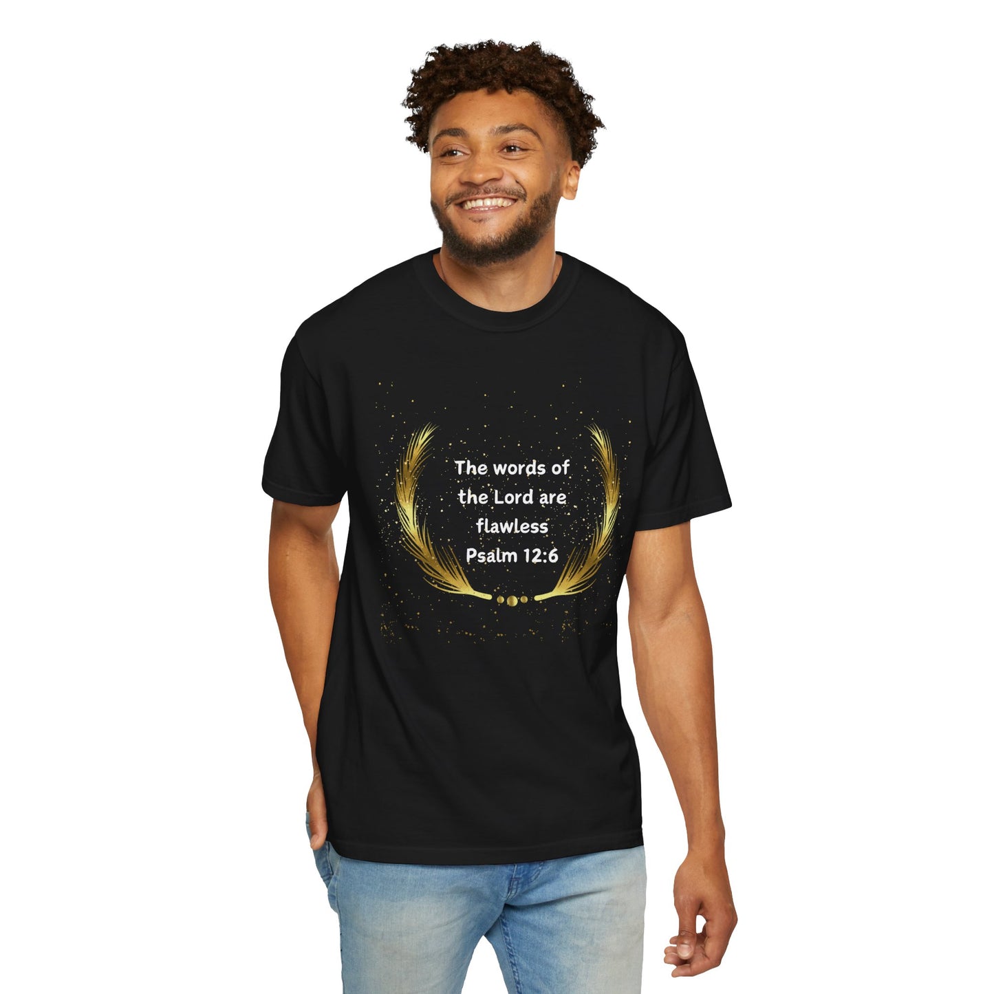 Unisex Scripture T-shirt - 'The words of the Lord are flawless', Bible verse t-shirt, Christian t-shirt - Heavenly Treasures