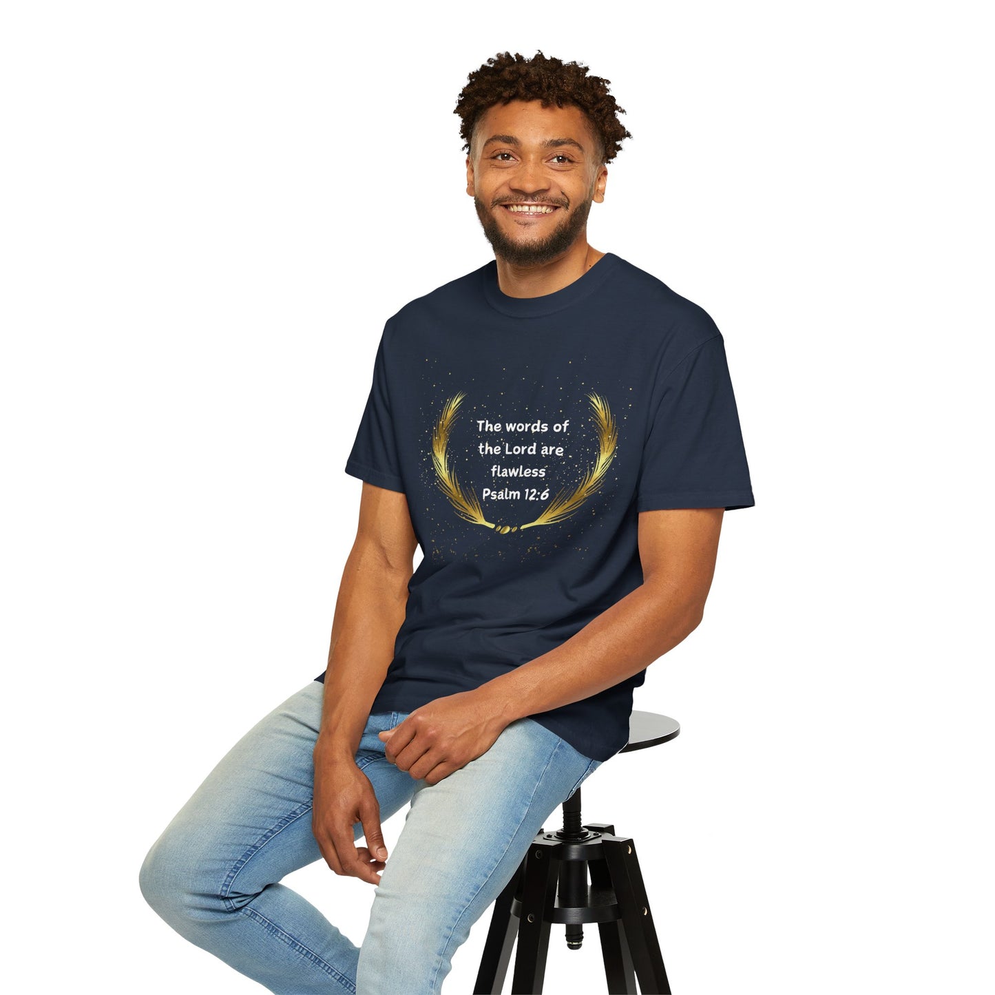 Unisex Scripture T-shirt - 'The words of the Lord are flawless', Bible verse t-shirt, Christian t-shirt - Heavenly Treasures