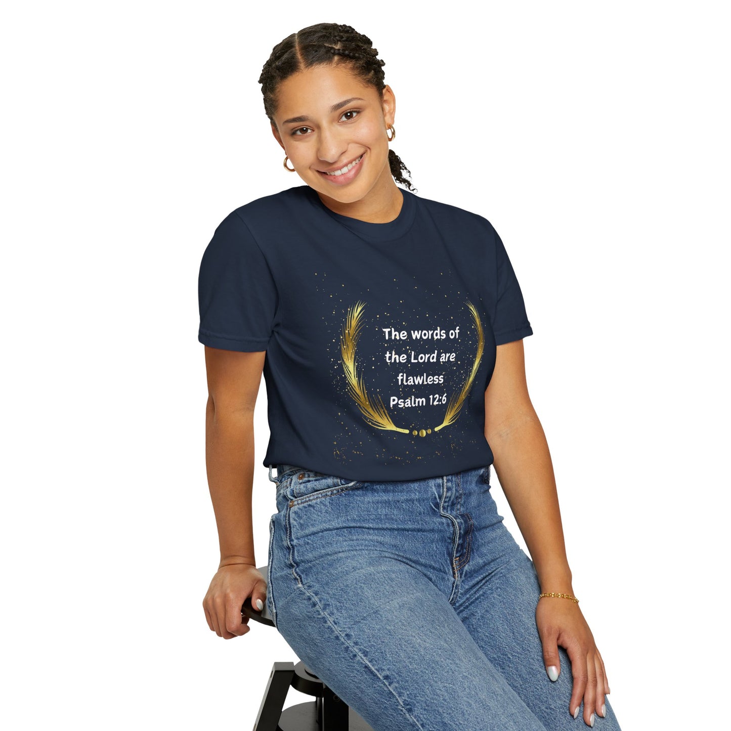 Unisex Scripture T-shirt - 'The words of the Lord are flawless', Bible verse t-shirt, Christian t-shirt - Heavenly Treasures