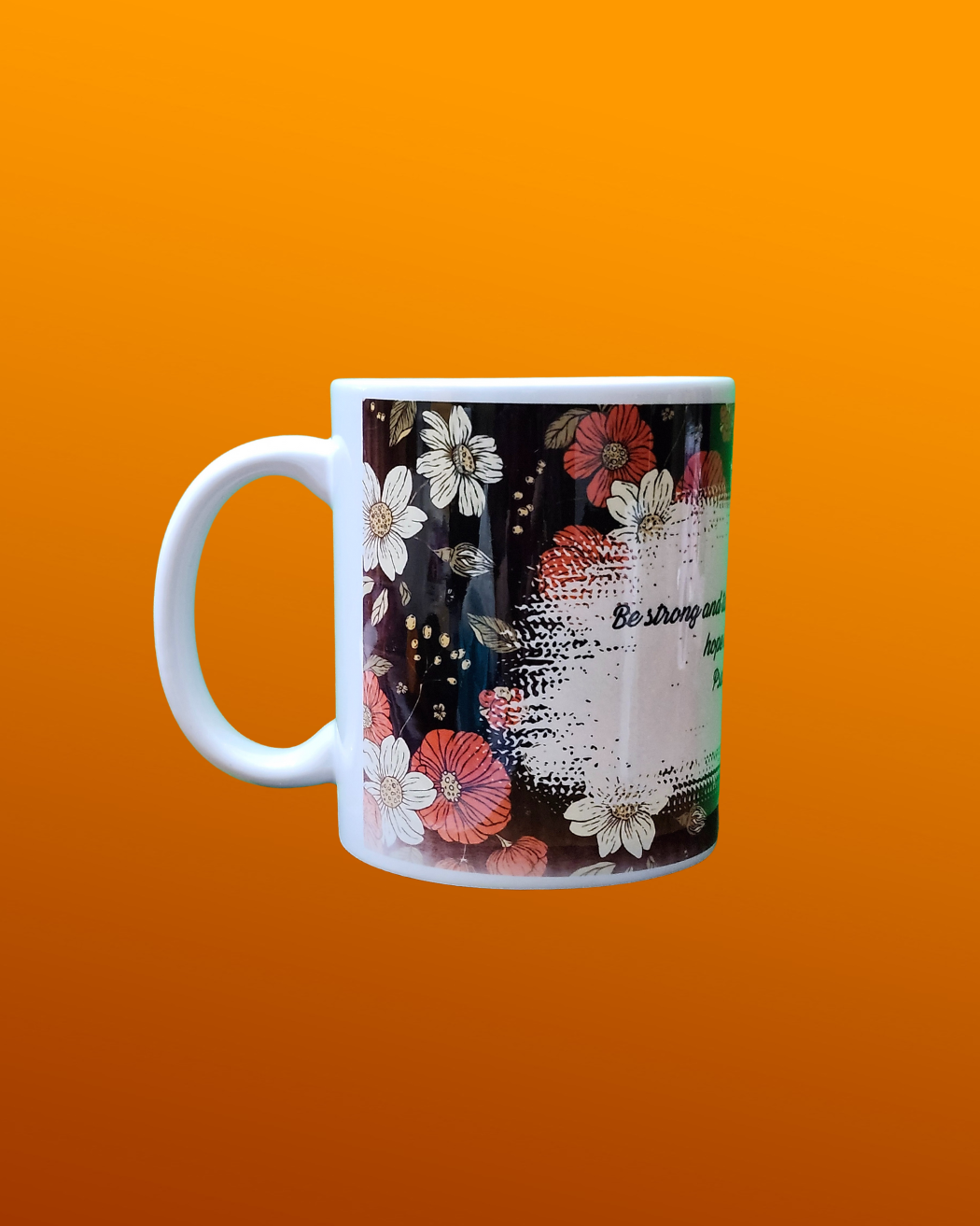 πΈ Flourish in Faith Mug β Psalm 31:24 π - Heavenly Treasures