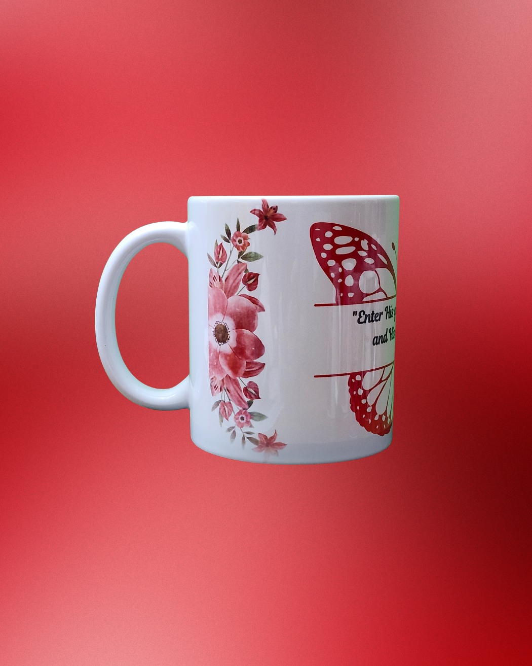 πΆ Enter with Praise Mug β Psalm 100:4 πΆ - Heavenly Treasures