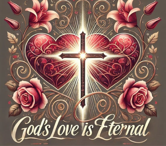 "God's Love is Eternal" Valentine's Day Tumbler Digital Download