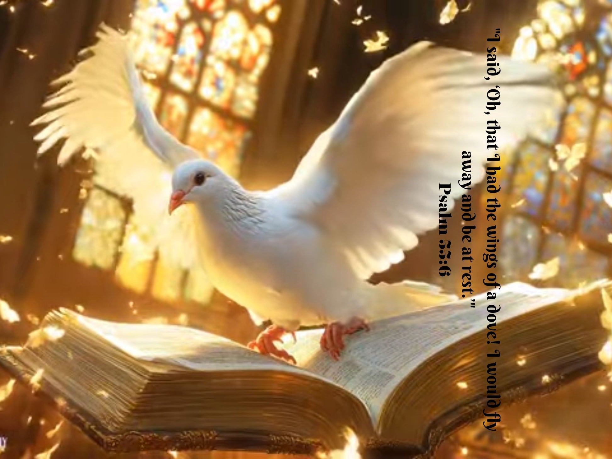 "Wings of Peace" Psalm 55:6 Tumbler Digital Download - Heavenly Treasures