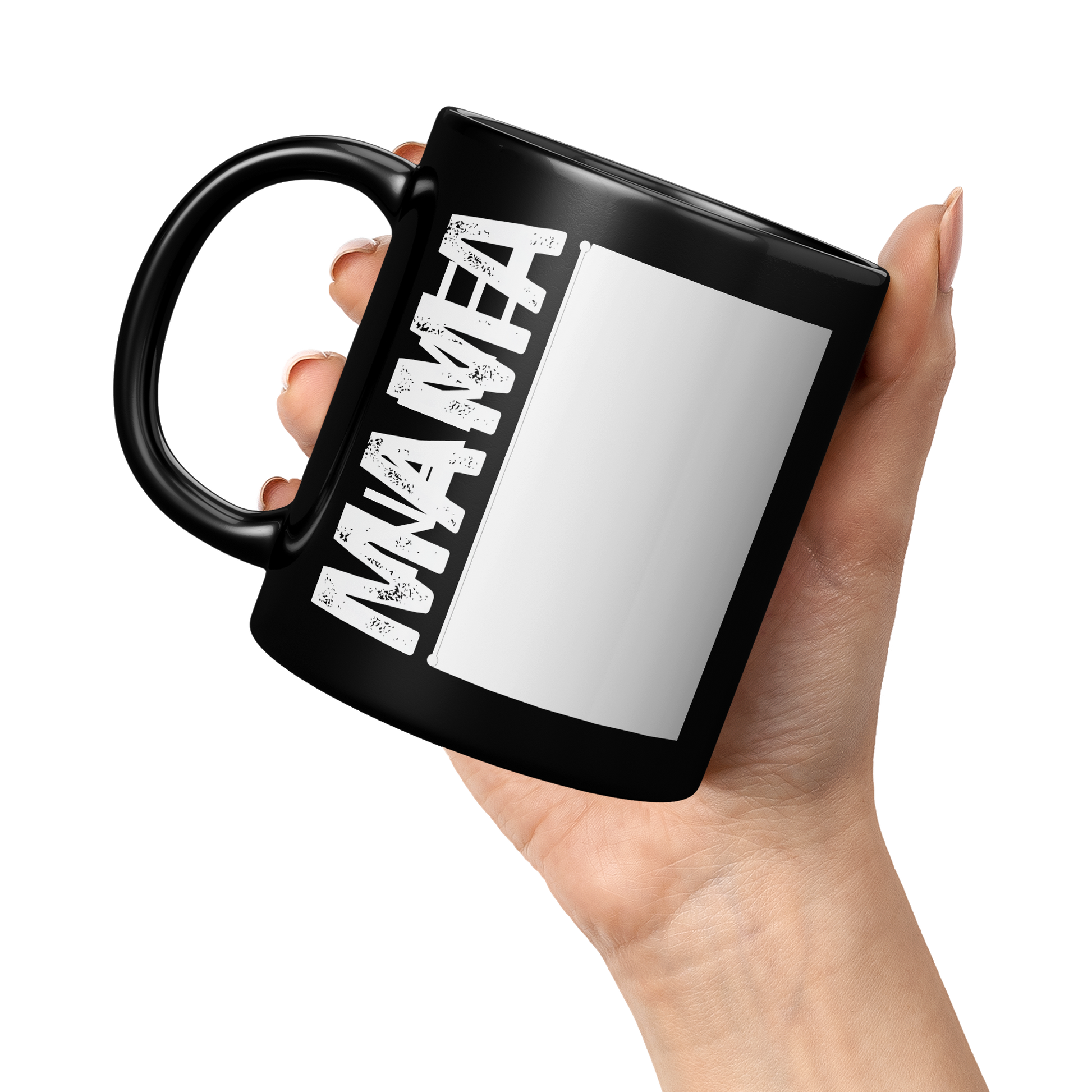 Mom_Personalized_Mug_11oz_Black_LH_Model_Mockup.png